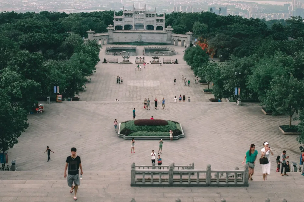 中山陵的陵前石阶